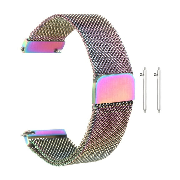 Stainless Steel Mesh Watch Band 24mm Quick Release for Men Women