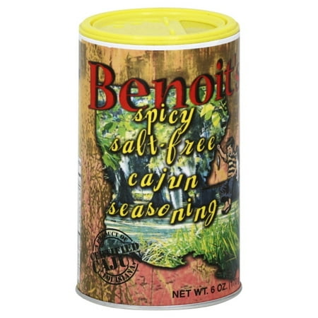 Benoit's Best Spicy Salt-free Cajun Seasoning (6 (Best Seasoning For Spinach)