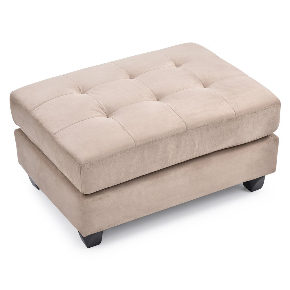 Glory Furniture Malone Ottoman in Mocha Color