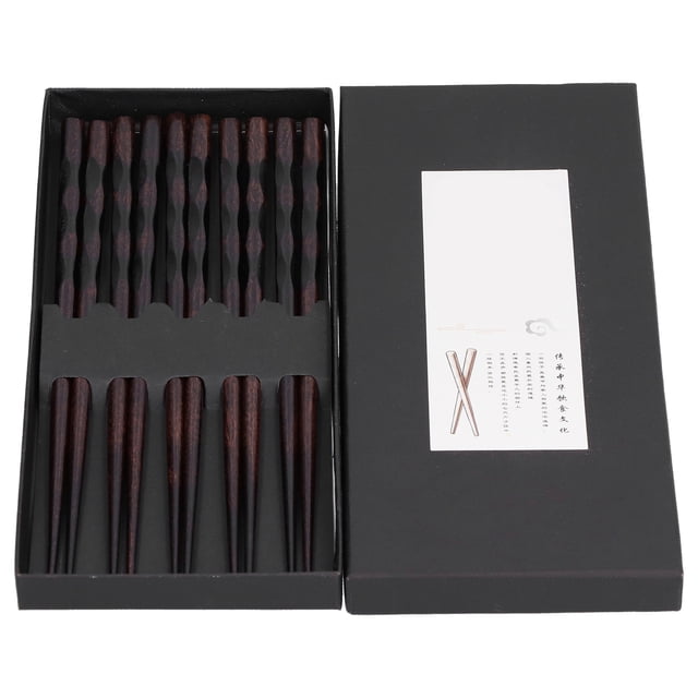 Palillos De Madera, Sin Ftalatos, Sin BPA, Palillos Reutilizables, 5 Pares, Sin PVC, Para El Hogar, La Cocina, El Comedor
