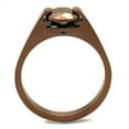 thumbnail image 3 of TK2594 - IP Coffee light Stainless Steel Ring with AAA Grade CZ in Light Coffee, 3 of 4