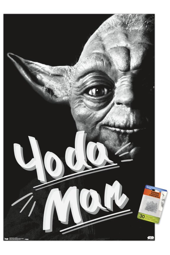 Star Wars: Saga - Yoda Man Wall Poster with Push Pins, 22.375" x 34"