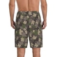 thumbnail image 4 of Lsque Camouflage maple Mens Sleep Pajama Shorts,Short Pajama Pants, Cotton Ultra-Soft Knit-Medium, 4 of 9
