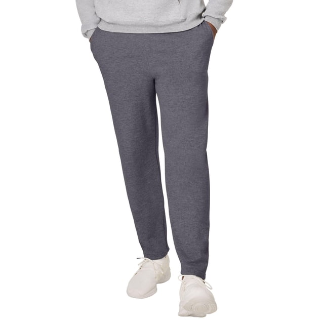 Pantalón deportivo Hanes Ecosmart de felpa gruesa color carbón talla M