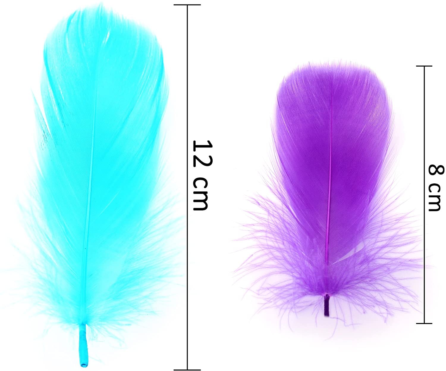 HaiMay 450 Pieces Colorful Feathers for Craft Wedding Home Party