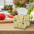 thumbnail image 3 of ZUXONGSY Easter Eggs Square Tissue Box Covers 2 Pack PU Leather Tissue Cube Box Cover Waterproof Tissue Cover Convenient to Use Square Tissue Box Organizer Easter Home Indoor Decor, 3 of 7