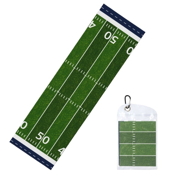 Honeii American Football Field Print Instant Cooling Sports Towel,40"x12" Cooling Towel,Quick-Drying Towel for Gym, Running, Yoga, and Outdoor Sports