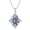 LargeOpal 3, variant on 925 Sterling Silver Large Opal Pendant Classic Necklace for women