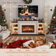 thumbnail image 4 of 80" LED Electric Fireplace with Mantel, Fireplace TV Stand for 90 Inch TV, Modern Entertainment Center with 30" Insert for Living Room, 4 of 8