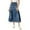 BU2, variant on GJSYRH Womens Retro High Waisted Button Fly Flared Long Jean Skirts Pleated Flowy Swing A-line Denim Maxi Skirts