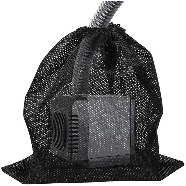 GFDYREE Pump Filter Mesh Bag Mesh Anti-Clog Pump Barrier Bag with Drawstring Reusable Pond Pump Protector Pump Filter Accessories for Ponds Fish Tank Aquarium Swimming Pool (45x45CM)