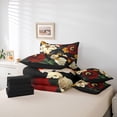 thumbnail image 6 of Homewish Vintage Flowers 7pcs Bedding Comforter Set For Boys Girls,Colorful Floral Blossoms Queen Bedding Sets Super Cozy,Spring Garden Queen Sheet Sets,Luxury Bedroom Decor,Reversible, 6 of 8