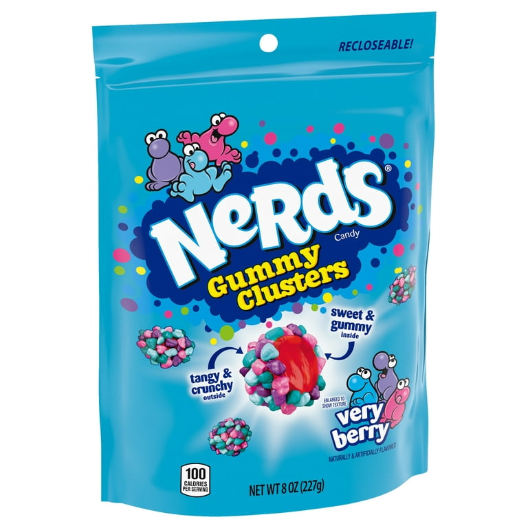 Nerds Candy, Very Berry, Gummy Clusters - 8 oz