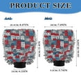 thumbnail image 3 of Microfiber Car Wash Gloves With Chenille & Polyester Terry Scratch-Free Cleaning Elastic Cuffs Red Houses with Blue Windows, 3 of 8