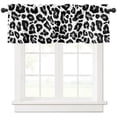 thumbnail image 2 of Leopard Skin Texture Small Curtain Rod Pocket Short Curtains Half Drapes Partition Cabinet Door Window Curtains Home Decor, 2 of 6