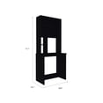 thumbnail image 4 of DeeHome Compu Hutch Desk, Four Shelves, Writing Desk, One Lower Shelf -Black, 4 of 6