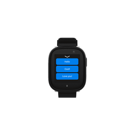 Xplora - Kids' X6Play (GPS + Cellular) Smart Watch 42mm Calls, Messages, SOS, GPS Tracker, Camera, Step Counter, SIM Card - Black