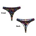 thumbnail image 3 of Fotbe Rainbow Butterfly Tanga Sin Costuras para Mujer con Estampado – Panties Invisibles, Transpirables y Cómodos para Uso Diario-3X-Large, 3 of 6