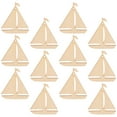 thumbnail image 2 of MRLESS 50 Pieces Wooden Sailboat Cutouts Unfinished Wood Craft Blanks DIY Wood Sailboat Shapes for Projects, 2 of 6