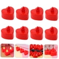 thumbnail image 3 of BEADCEST 48Set Led Tealight Plastic Heart Shaped Red Lighting Wedding Decoration, 3 of 8