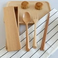 thumbnail image 2 of 3 Sets Holder Wooden Tableware Utensils for Daily Use Japanese Style, 2 of 8