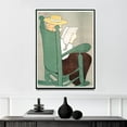 thumbnail image 1 of Woman Reading in a Rocking Chair - 1899 | Edward Penfield | Premium Fine Art Print | 19th Century American | Illustration, American Golden Age | Portrait, 1 of 7