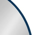 thumbnail image 3 of Kate and Laurel Travis Modern Round Wall Mirror, 31.5 inch Diameter, Navy Blue, Transitional Decorative Mirror for Wall, 3 of 7