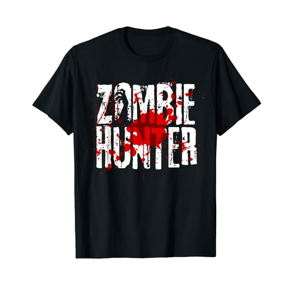 Funny Zombie Hunter Design For Boys Girls Halloween Hunting T-Shirt