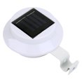 thumbnail image 1 of Lámpara de pared con luz LED para valla de jardín, panel solar impermeable para exteriores (blanco), 1 of 4
