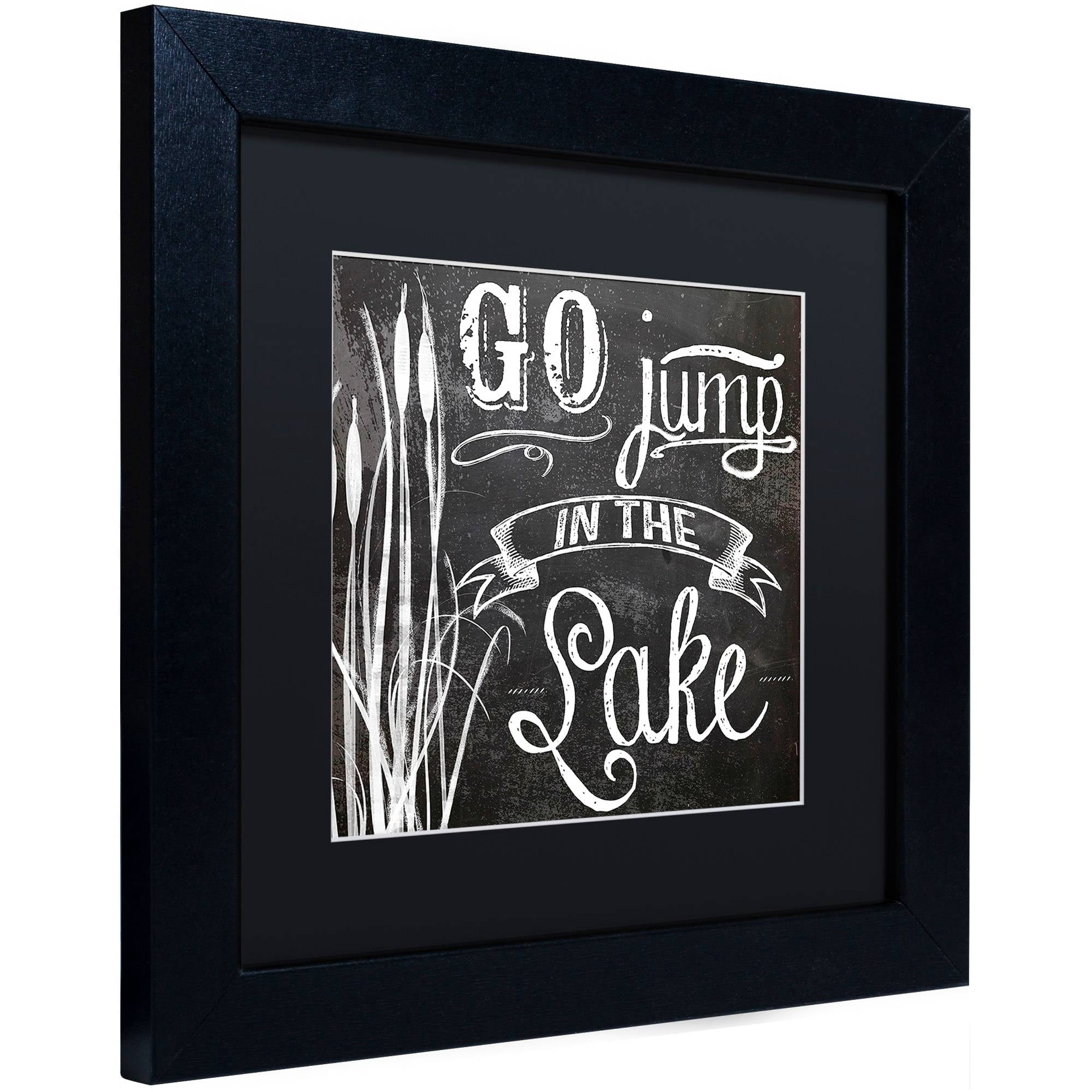 Trademark Fine Art "Lake House V" Canvas Art by Color Bakery Black Matte, Black Frame
