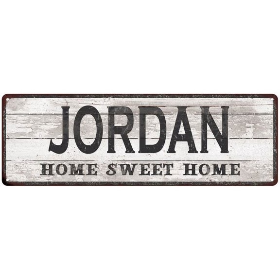 JORDAN Home Sweet Home Country Look 6x18 Metal Sign 106180045395