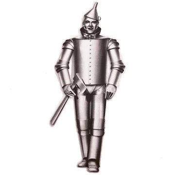 The Wizard of Oz Tin Man 1.8"x4.1" Patch