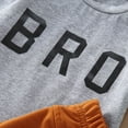 thumbnail image 6 of Kaprioy Toddler Boys Clothes Toddler Boys Summer 2PCS Outfits Short Sleeve BRO Letter Printed T-Shirt Tops + Solid Color Elastic Short Pants, 6 of 7