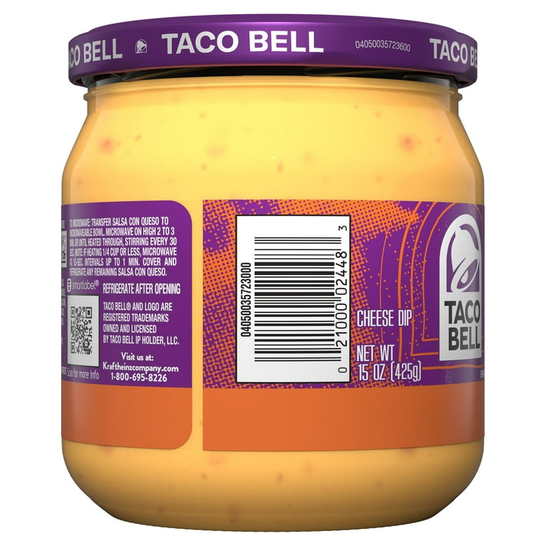 Taco Bell Mild Salsa Con Queso Cheese Dip 15 Oz Jar 47 Off 0438