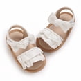 thumbnail image 6 of Otqutp Summer Sandals for Kids Baby Toddler Girls PU Leather Soft Open Toe Summer Sandals Flower Princess Flat Shoes for Summer Flat Sole Shoes, 6 of 6