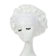 thumbnail image 4 of Gorro de pelo para dormir de noche para mujer, gorro de satén ajustable para el pelo rizado (blanco) Likrtyny Libre de BPA, 4 of 8