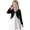 Black, variant on Girls Bolero Cardigans Crop Tops Long Sleeve Dress Jackets Solid Color Lightweight Cardigan for Girls