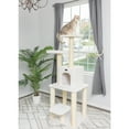 thumbnail image 5 of Armarkat 62-in Real Wood Cat Tree & Condo Scratching Post Tower, Ivory, 5 of 11