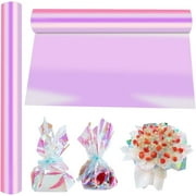 Iridescent Gift Flower Bouquet Wrapping Paper Square Colorful 500x500mm