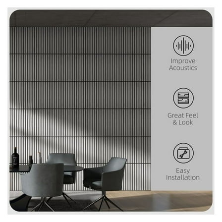 4PCS 24" x 24" Wood Panels for Wall