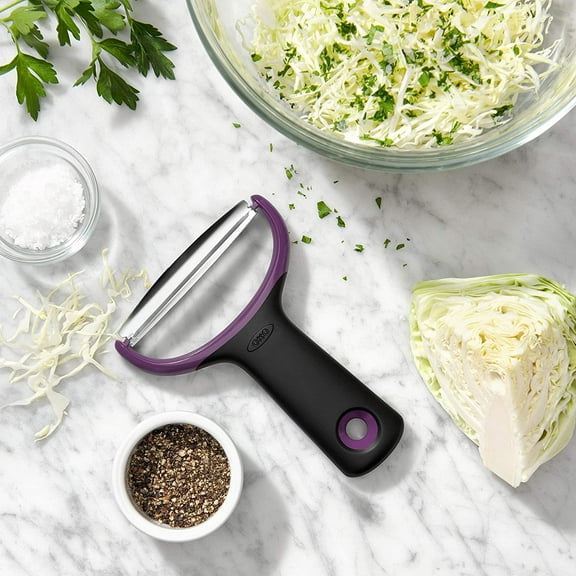 Good Grips Large Vegetable Y Prep Peeler, Black -  Stainless Steel Blade for Easy Peeling