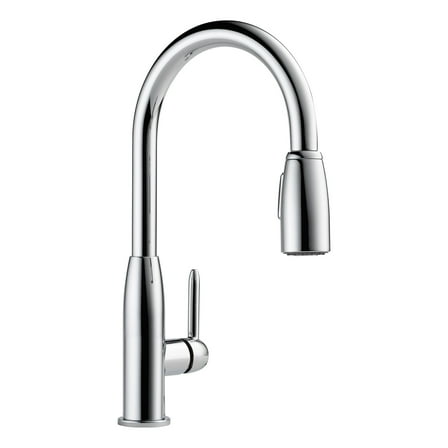 Open Box Peerless P188103LF Tunbridge, Single Handle Kitchen Pull-Down, Chrome