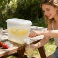thumbnail image 4 of YingYouFu Cold Water Dispenser with Spigot, Clear Beverage Jug for Refrigerator, Large Drinking Container for Iced Tea, Juice, Camping, 4 of 6