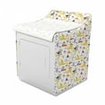 thumbnail image 2 of Dino Washer Cover, Mammals T-Rex Cartoon Pattern, Easy to Use Bathroom Accent Fabric, 29" x 28" x 40", White Multicolor, by Ambesonne, 2 of 3