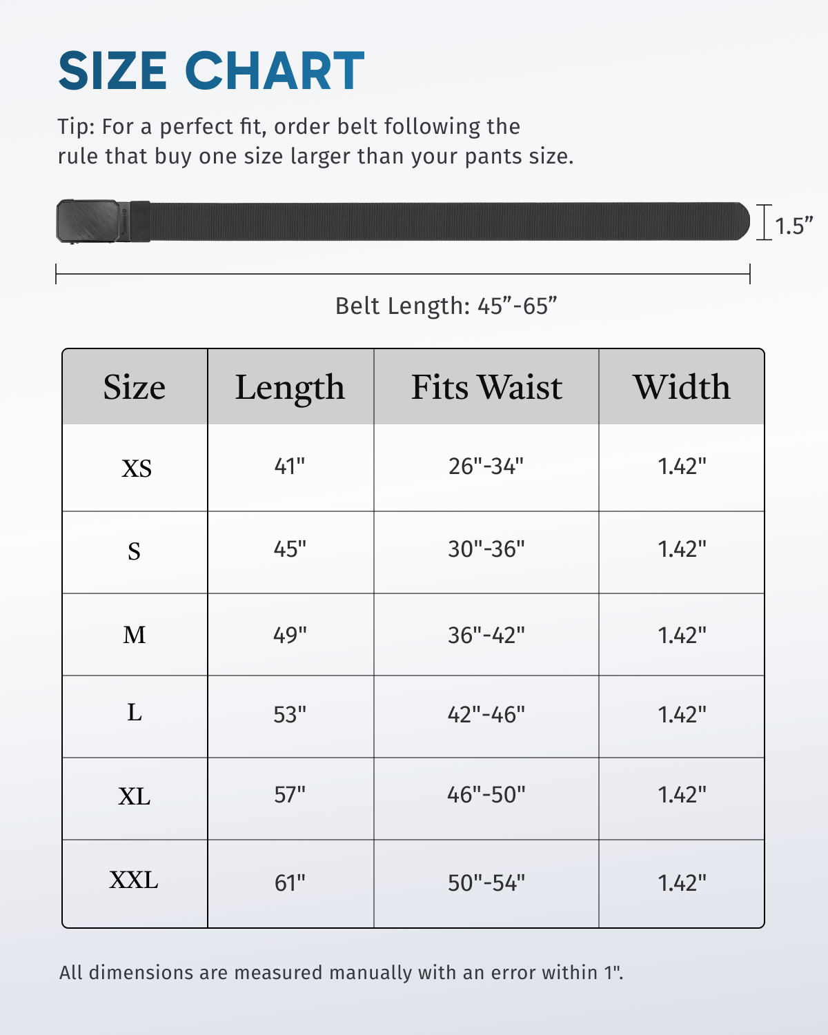 Fairwin Ratchet Belt for Men with Automatic Buckle photo 8