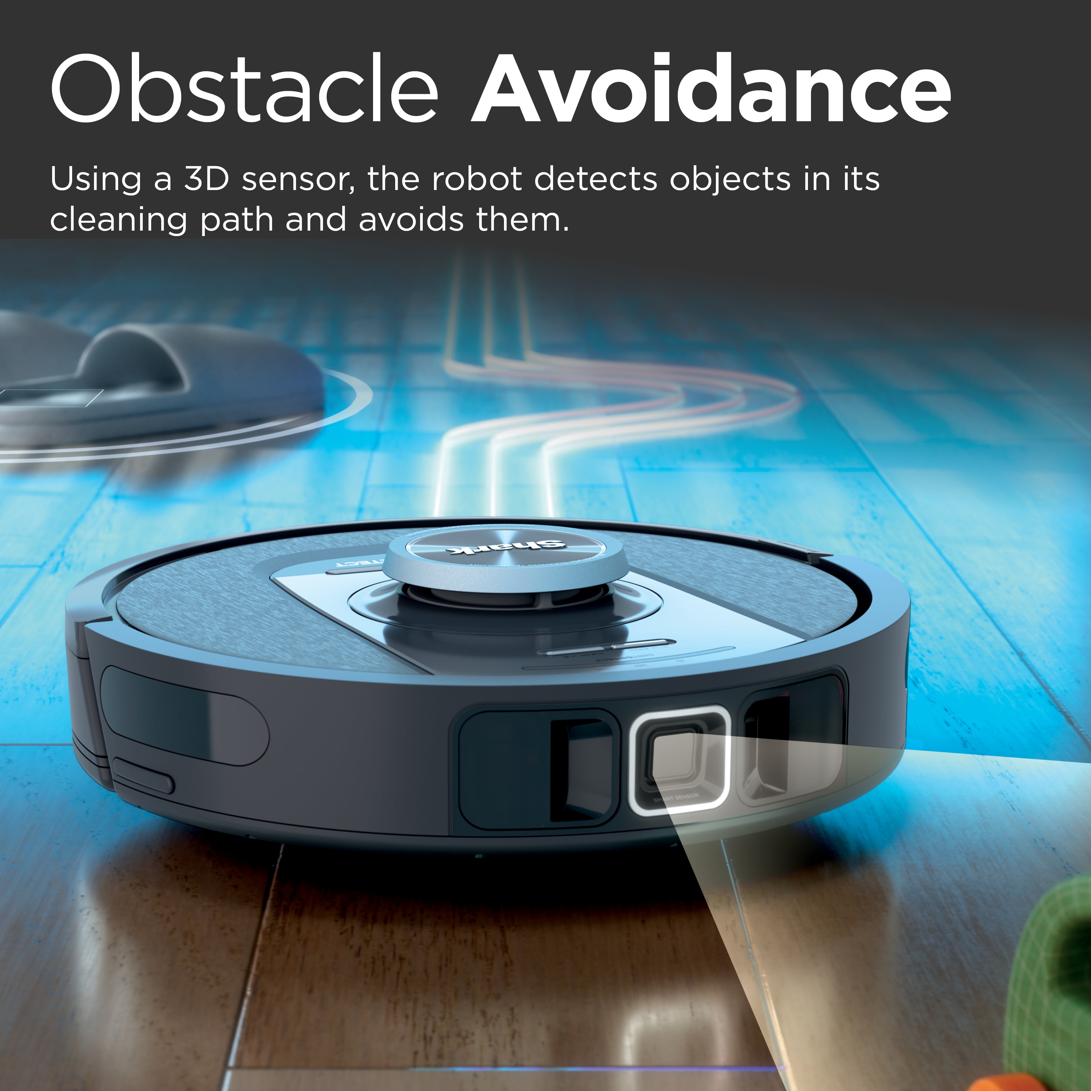 Shark® PowerDetect™ Self-Empty Robot Vacuum with NeverStuck Technology, Auto Deep-Clean Carpets & Hardfloors, XL 60 Day Capacity HEPA Bagless Base, AV2820AE