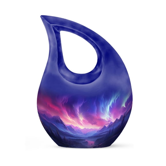 Twilight Dance Northern Lights Urn - Keepsake Urns For Human Ashes - Urns For Ashes Adult Female & Male - Decorative Urns - Urn For Cremation Ashes, ash urns for humans(Size - 4inch, 1Pcs)