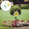 thumbnail image 1 of unbranded Yellow Metal Flower Windmill Stake Artistic Garden Sculpture Weather Resistant, 1 of 8