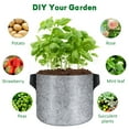 Grow Bags 5 Pcs 5 Gallon Grow Bags Heavy Duty NonWoven Fabric Pots