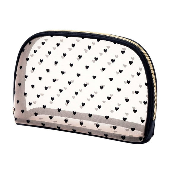 Simple Makeup Case Bathroom Cosmetic Organizer for Bedroom Outdoor Bathroom Semicircle